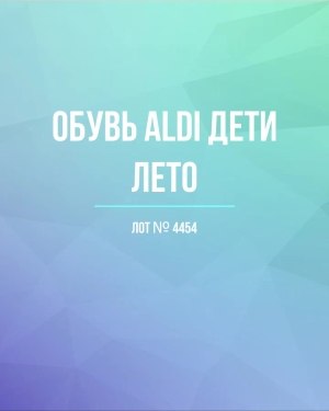 Купить Обувь ALDI дети лето#10 кг, ЛОТ №4454 оптом в Анадыри и Чукотском АО