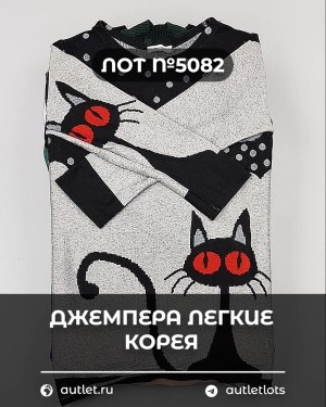 Купить Джемпера легкие Корея#20 шт, ЛОТ №5082 оптом в Анадыри и Чукотском АО