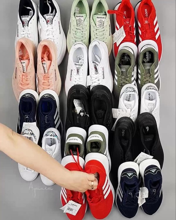 Фотография  678 - Кроссовки Adidas+Reebok#15 шт, ЛОТ №6145 оптом в Анадыри и Чукотском АО