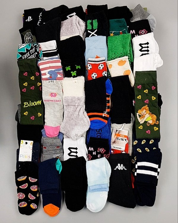 Фотография  768 - Носки дети СТОК зима#5 кг, ЛОТ №6988 оптом в Анадыри и Чукотском АО