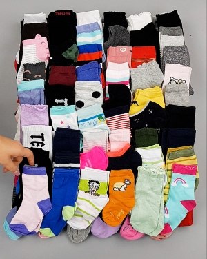 Фотография  941 - Носки дети СТОК лето#5 кг, ЛОТ №6993 оптом в Анадыри и Чукотском АО