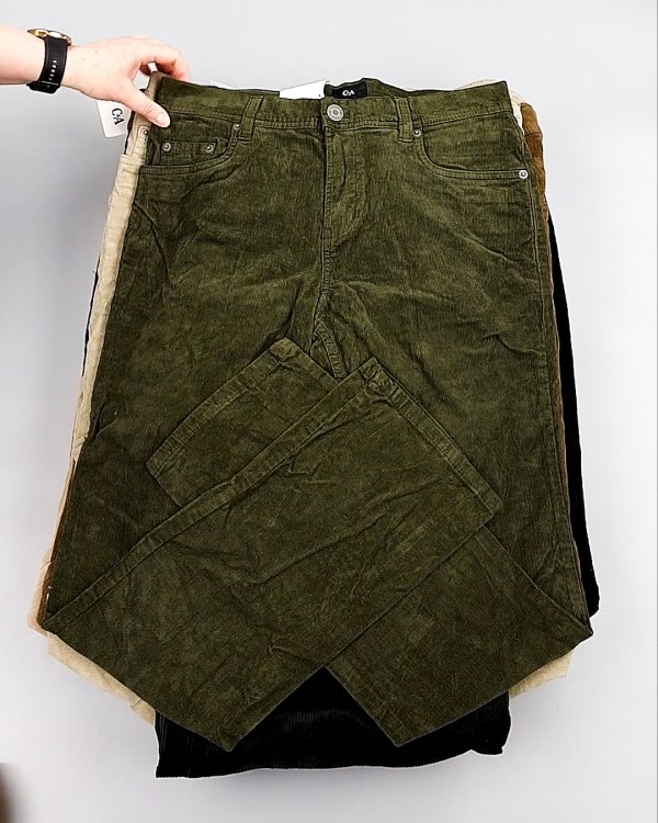 Фотография  877 - Брюки вельветовые м/ж C&A 025#10 кг, ЛОТ №8031 оптом в Анадыри и Чукотском АО