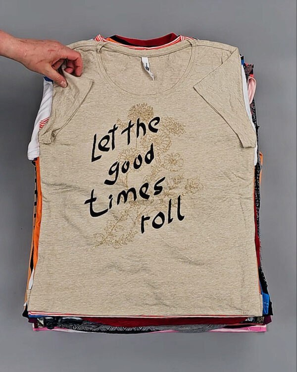 Фотография  874 - Футболки м/ж Cr+Ex#8 кг, ЛОТ № ВК0100 оптом в Анадыри и Чукотском АО