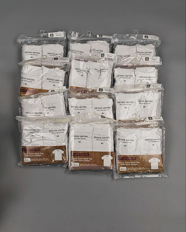 Фотография  441 - Футболка белая муж Корея 085#5 кг оптом в Анадыри и Чукотском АО