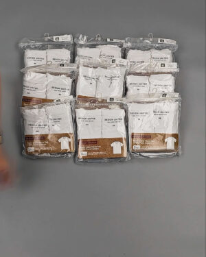 Фотография  152 - Футболка белая муж Корея 085#5 кг оптом в Анадыри и Чукотском АО