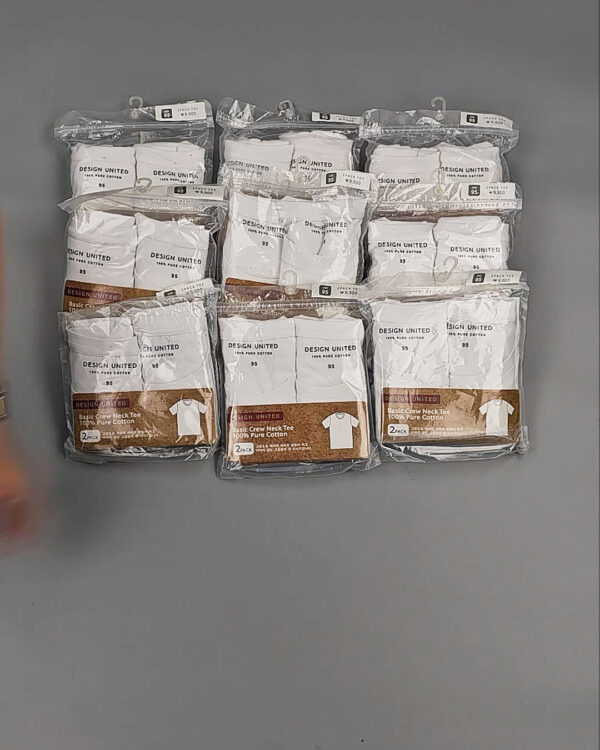 Фотография  576 - Футболка белая муж Корея 085#5 кг оптом в Анадыри и Чукотском АО