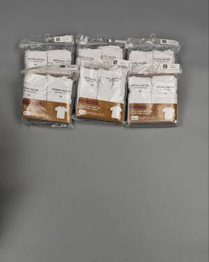 Фотография  299 - Футболка белая муж Корея 085#5 кг оптом в Анадыри и Чукотском АО