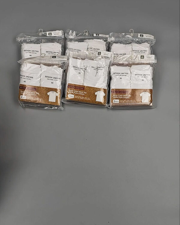 Фотография  979 - Футболка белая муж Корея 085#5 кг оптом в Анадыри и Чукотском АО